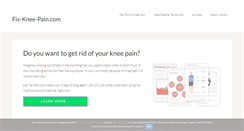 Desktop Screenshot of fix-knee-pain.com