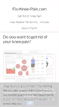 Mobile Screenshot of fix-knee-pain.com