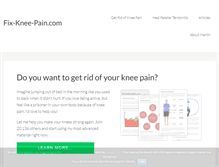 Tablet Screenshot of fix-knee-pain.com